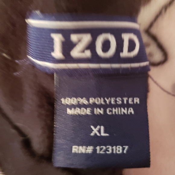 Mens Izod flecce sweater - Picture 2 of 2